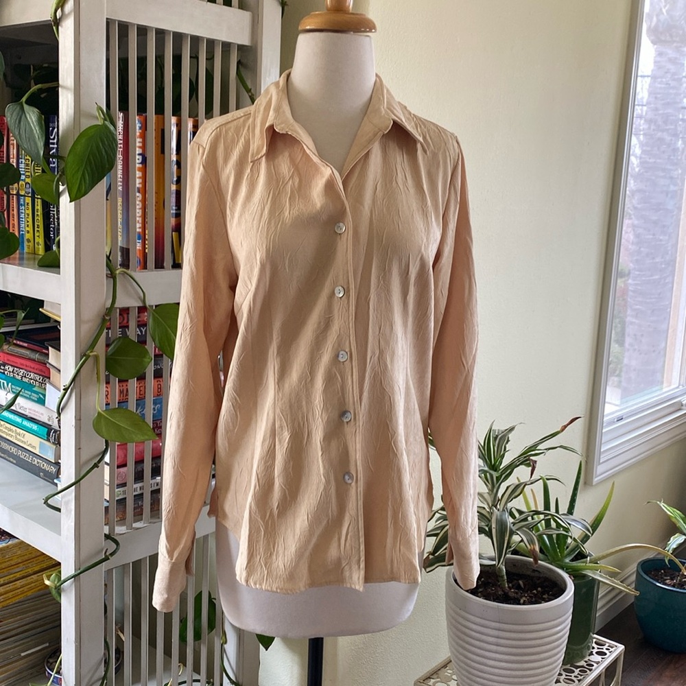Cream Yellow Button Up Shirt